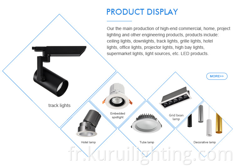 Vente de stock 20W / 30W / 40W COB Round Plafond Round Cob LED Spotlight Spot Light